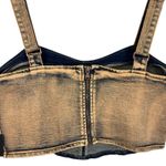 American Bazi Dyed Acid Copper Denim Corset Top NWT XL Castlecore Whimsygoth Photo 5