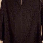 J.Crew black lace crewneck top, size 6 Photo 5