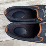 Lauren Ralph Lauren Denim Sneakers Ricci Sz 7B Nautical Preppy Slip On Old Money Blue Photo 7