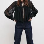 ZARA NWT  Black Plumetis Sequined Bolero Jacket S 5107/070 Photo 0