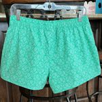 Lauren James  Mint Green Print Shorts Womens Medium Elastic Drawstring Photo 7