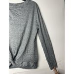 Zella  Extra Small Gray Long Sleeve Twist Front Top | Lightweight Activewear Photo 4