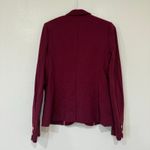 Juicy Couture Maroon Red Blazer Jacket Gold Accents Business Office Casual Med Photo 1