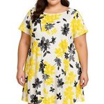Eliza J ‎ Summer Yellow Floral Dress Plus Size 24W NWT Photo 0