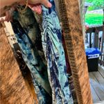 Pattyboutik  sz s blue tie-dye midi dress with ruched sides Photo 3