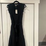 Boden Tiered Ruffle Poplin Maxi Dress‎ Size 8 Black Photo 1