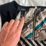 Alfani Black and Blue Striped top Size 6 Photo 1