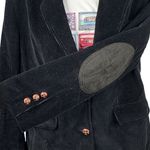 VTG 90s Whimsi Goth Academia Corduroy Campus Blazer Women’s 16 Black Photo 3