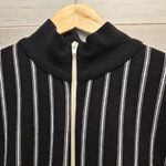 ZARA {S} Asymmetrical Striped Dress Black White Photo 4