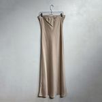 WAYF  Champagne Strapless Maxi Dress Sz M Photo 8