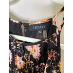 1. State  High Neck Garden Maxi Dress Size XS Black Floral Ruffles Sleeveless New Photo 5