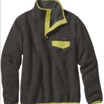 Patagonia Gray Yellow Synchilla Snap T Photo 0