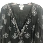 Old Navy Y2K Vtg Cotton Sequin Top Small Fairygoth Wimsigoth Hippie Bohemian Photo 2