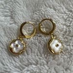 Real Solid 925 Silver Round CZ Hoop Earrings Jewelery For Women Ear Wedding Photo 1