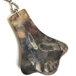 Silver tone turquoise blue southwestern large pendant necklace Photo 7