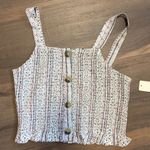 Japna  Women’s Multi Colored Polka Dot Ribbed Tank Top Size Medium NWT Photo 8