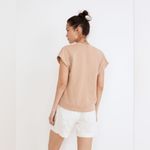 Madewell  (Re)sourced Cotton Short-Sleeve Relaxed Sweatshirt In Sandstone Size S Photo 1