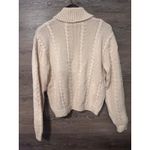 Lord and Taylor  Fisherman Sweater Pullover Women Size Large Preppy Neutral Photo 6