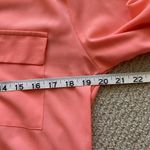 Apt. 9  Long Sleeve Button Down Shirt Salmon Orange Size Small Flow Light GUC Photo 3