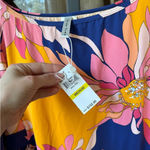 Trina Turk Breeze Tunic Dress Swimsuit Cover Up Swimwear NWT Medium long sleeve Photo 2