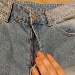 SheIn Mod Size 29 Distressed Jean Shorts Painted Floral Flower Cotton Zipper Photo 4