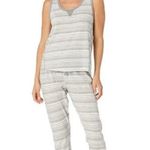 Splendid Women's Tank Top Shirt and Jogger Pant Pajama Set Size Medium Striped ! Photo 0