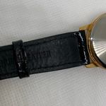 Vintage image sundial wrist watch unisex gold tone 32mm round quartz running Photo 7