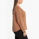 Adyson Parker NWT  Jacquard Pullover Sweater In Cozy Camel Combo Photo 2