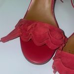 14th & Union 14 th and Union 2 inch heels ruffle side design cranberry pink size 9 Photo 1
