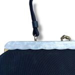 Vintage Bags by Edwards Handbag Purse Top Handle Black with Opalescence Accent Photo 1