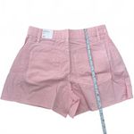 Mango Cotton Straight-Fit Denim Shorts Pastel Pink NWT XS Photo 6