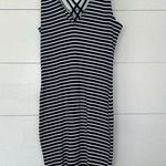 EXPRESS Women’s Medium Navy White Striped Mini Dress Photo 0