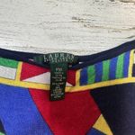 VTG Lauren Ralph Lauren Blouse PM | Sailboat Print | Linen Blend | MSRP $89 Black Size undefined Photo 2