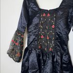 Jeannie nitro vintage black gothic mini bell sleeve dress L Size L Photo 3