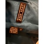 Ann May Silk Teal Blue Blazer Jacket Button Front Womens Size 12 Photo 4