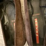 Prada  Dark Brown Suede Women's Flats 38 Photo 6