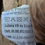 Booty By Brabants  Brown Croco Skin Seamless High Rise Textured Leggings Pants OS Photo 5