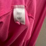 Kate & Mallory Pink Tie Front Blouse Size 1X Long Sleeve V Neck Stretch Photo 6
