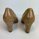 AGL Attilio Giusti Leombruni Pumps 5 Nude Patent Leather Heel 35 Italy Tan Photo 2