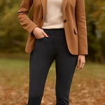 Nine West  Gray Herringbone Leggings | Size Small‎ Photo 0