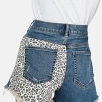 EXPRESS Leopard Jean Shorts Photo 0