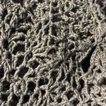 Hand Made Gray Crochet Sweater Vest Unique Buttons Sz S Photo 7