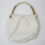 Krass&co Vintage 80s Fine Arts Bag White Floral Embroidered Purse Photo 4