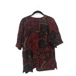 Karen Scott Vintage Open Front Abstract Print Blouse – Size M Photo 1
