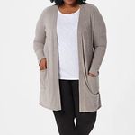 Barefoot Dreams  CozyChic Ultra Lite Long Cardi warm gray small Photo 0