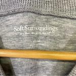 Soft Surroundings  Chill Time Stripe Dress Sz XS Grey Black Stripes Super Soft Photo 8