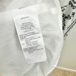 Madewell  Embroidered Deep V Neck Midi Dress Bandana Boho White Navy Large NWT Photo 13