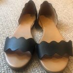 J.Crew  Black Scalloped Sandals!  Photo 0