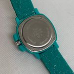 Target women watch quartz analog plastic 36mm green tone silicone band running Photo 4
