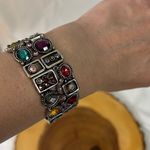 Premier Designs Multicolor Gemstone Sheerly Playful Stretch Bracelet Photo 5